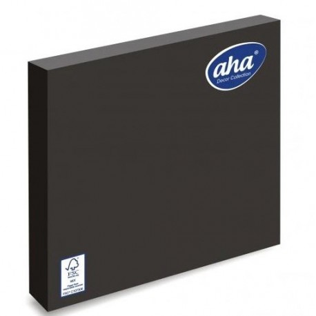 Serwetka AHA 33x33 a'20 czarna